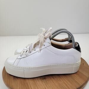 KOIO Black White Leather Platform Shoes Casual Women’s Size US 7.5 / EU 38